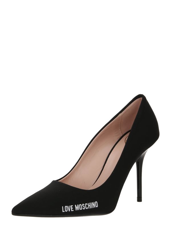 Love Moschino Love Moschino Официални дамски обувки  черно / бяло