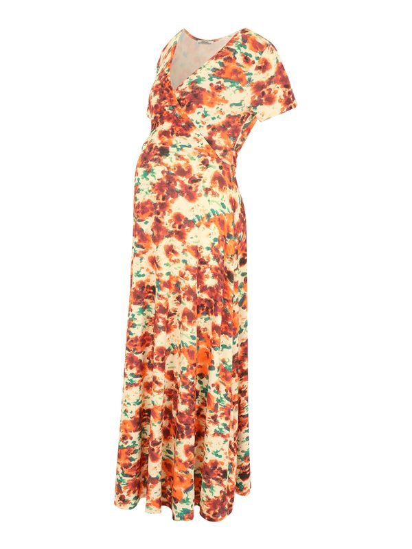 LOVE2WAIT LOVE2WAIT Рокля  бежово / елхово зелено / мандарина / тъмнооранжево