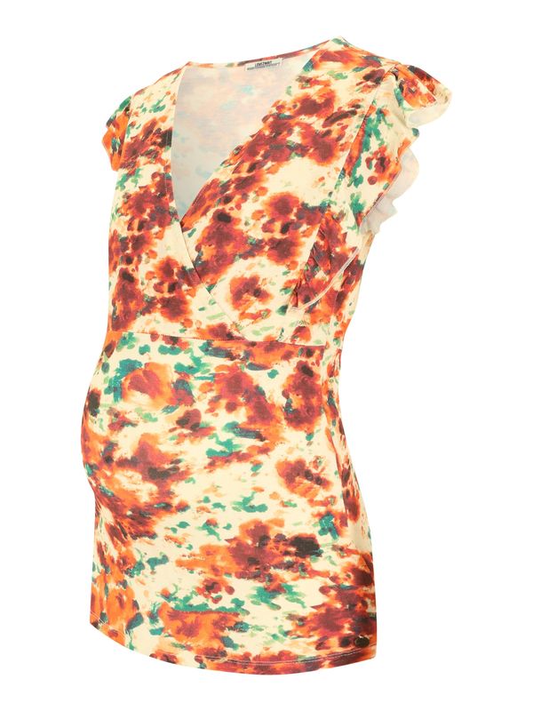 LOVE2WAIT LOVE2WAIT Тениска  екрю / зелено / оранжево / червено