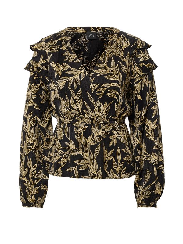 LOVJOI LOVJOI Блуза 'MARILIN'  тръстиково зелено / черно