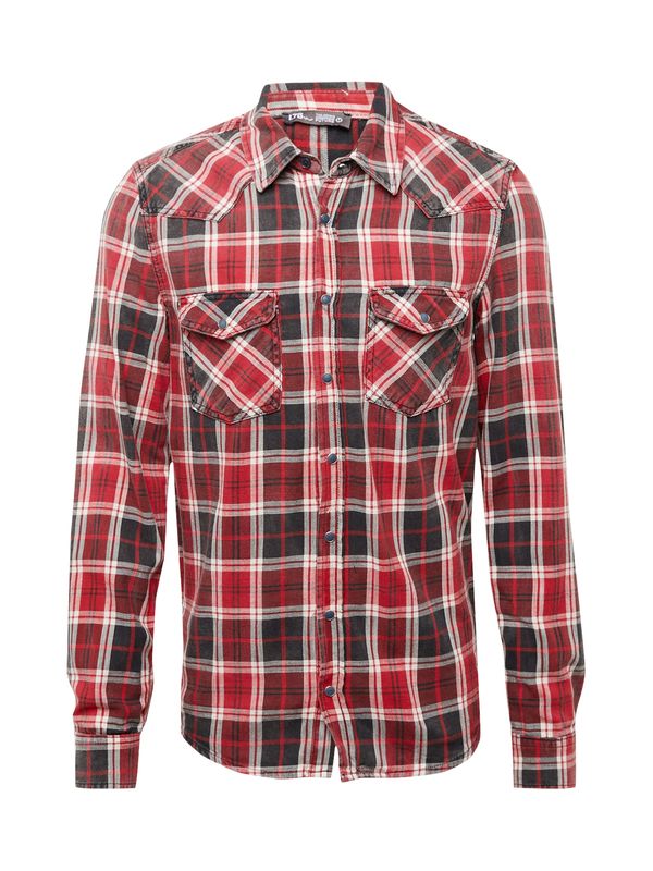 LTB LTB Риза 'Rohan'  червено / черно / бяло