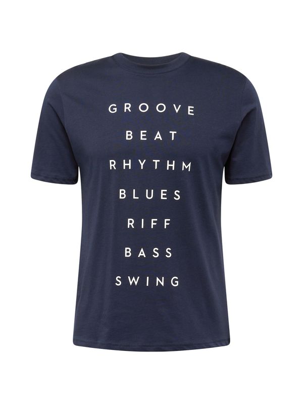 LTB LTB Тениска 'DONEYE'  нейви синьо / бяло