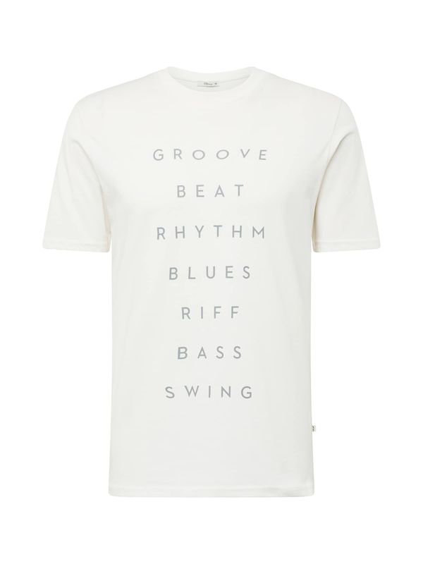 LTB LTB Тениска 'DONEYE'  сиво / бяло