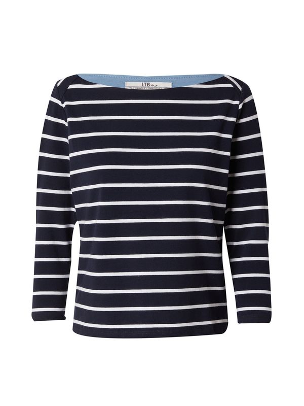 LTB LTB Тениска 'Pelara'  черно / мръсно бяло