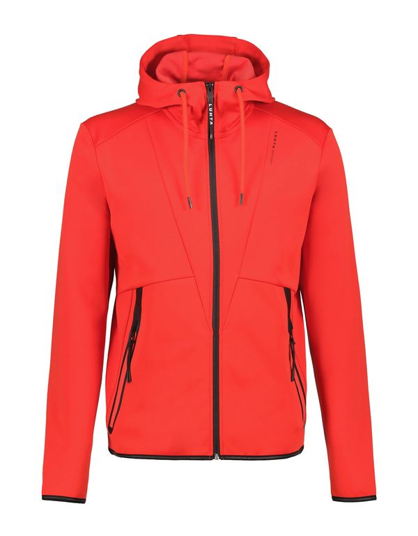 LUHTA LUHTA Спортна жилетка с качулка 'Karijoki'  корал / черно