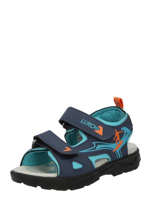 LURCHI LURCHI Отворени обувки 'Kite'  тюркоазен / нощно синьо / оранжево