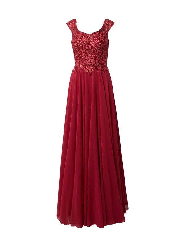 LUXUAR LUXUAR Вечерна рокля  винено червено