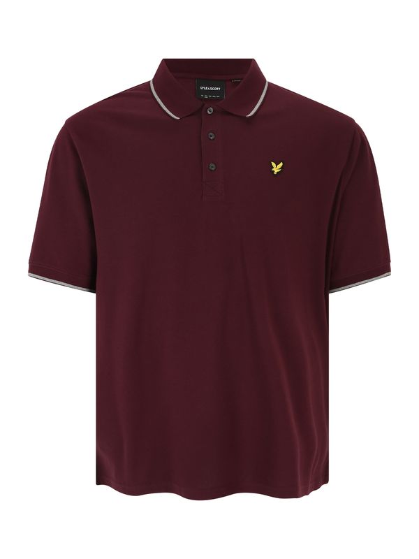 Lyle & Scott Big&Tall Lyle & Scott Big&Tall Тениска  сив меланж / червено / бордо