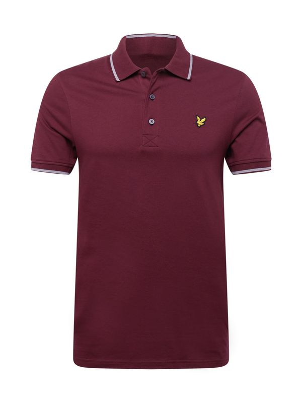 Lyle & Scott Lyle & Scott Тениска  сиво / бургундово червено