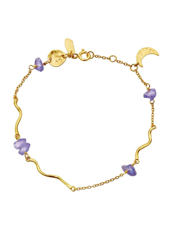 Maanesten Maanesten Гривна 'LILLITH'  злато / лилав