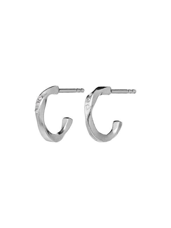 Maanesten Maanesten Обеца 'Echo Petite'  сребърно