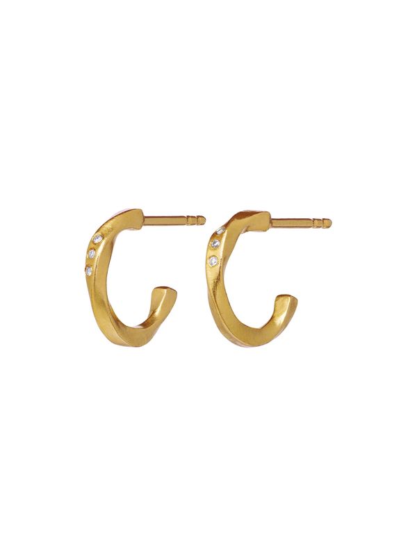 Maanesten Maanesten Обеца 'ECHO PETITE'  злато