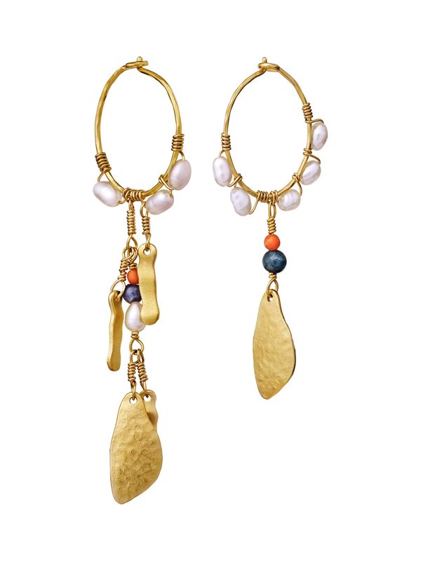 Maanesten Maanesten Обеци 'LOTTA'  злато / пъстро