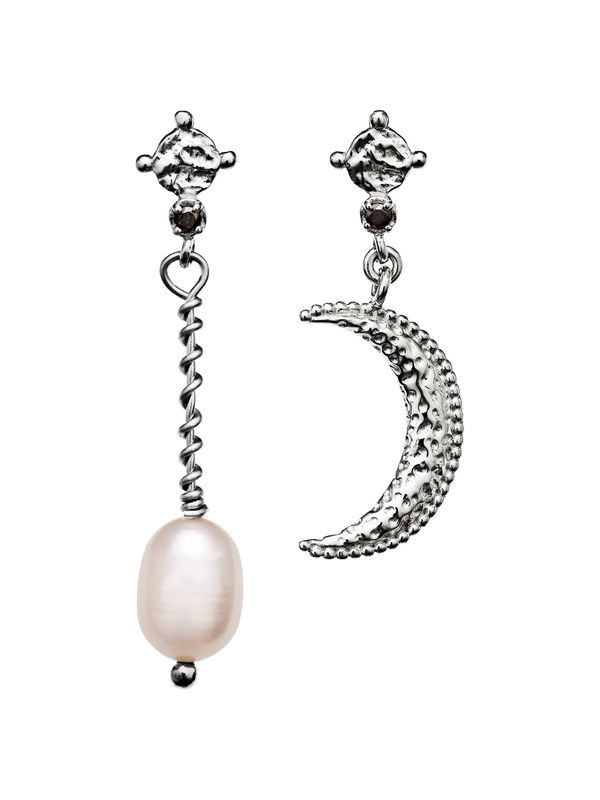 Maanesten Maanesten Обеци 'NYLA'  розе / сребърно