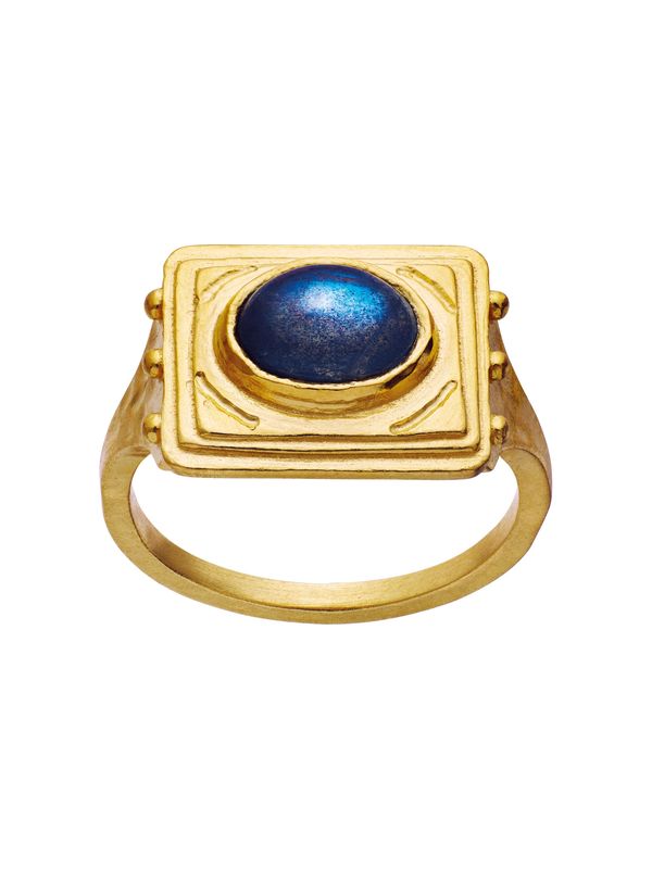 Maanesten Maanesten Пръстен 'ROXANNE'  синьо / жълто