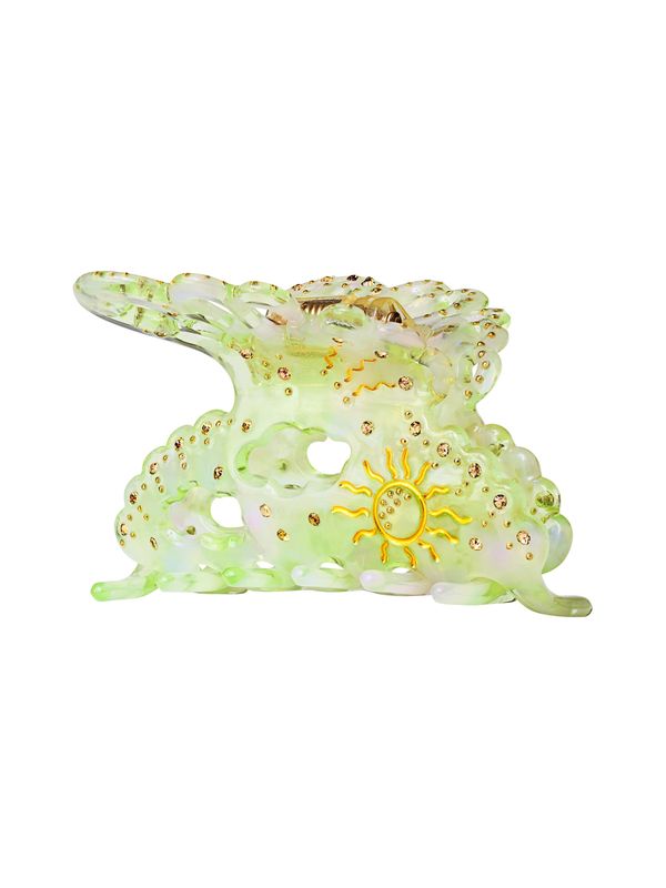 Maanesten Maanesten Украшение за коса  злато / светлозелено / бяло