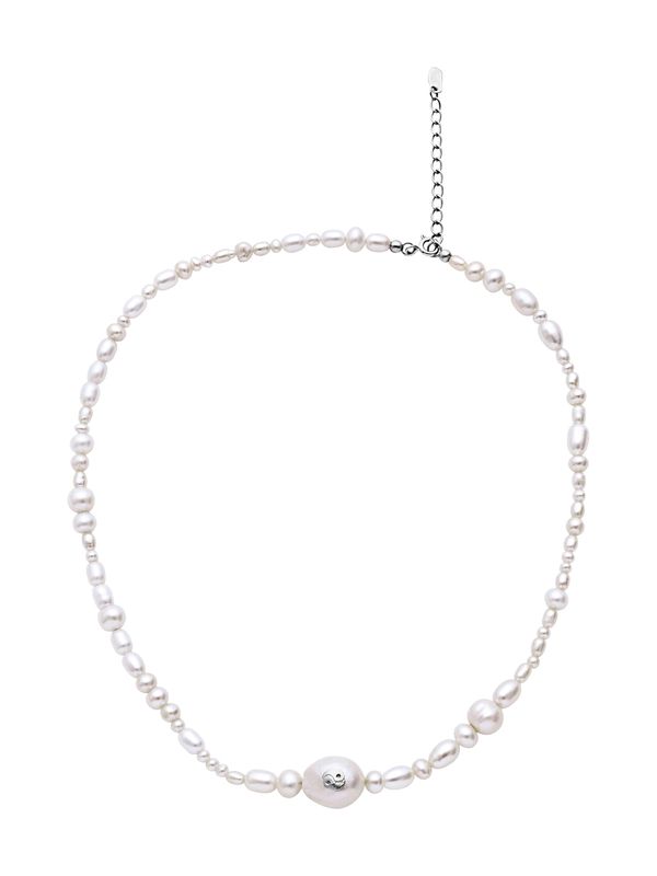 Maanesten Maanesten Верижка 'MAGGIE'  сребърно / бяло