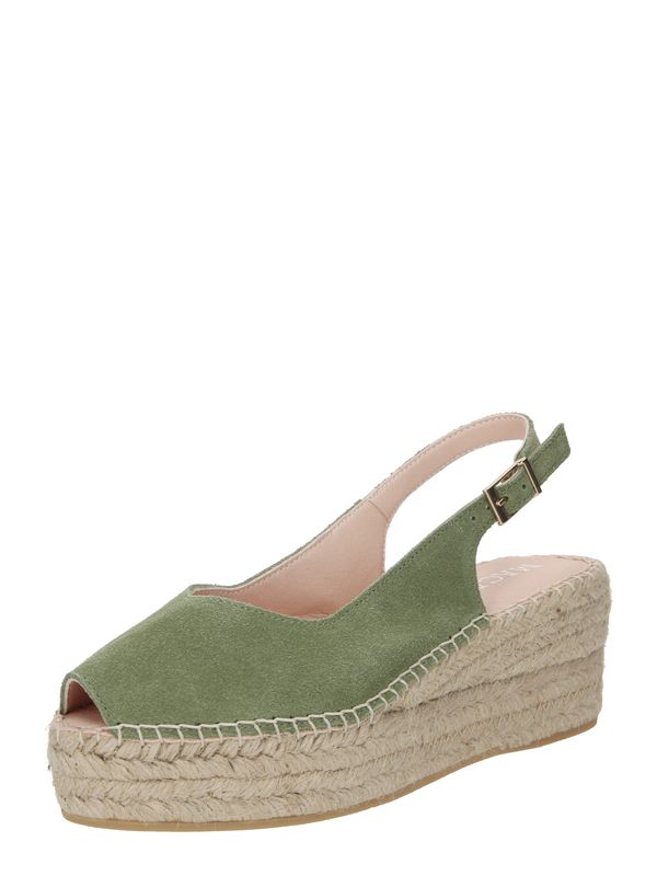 MACARENA MACARENA Сандали с каишка  смарагдово зелено