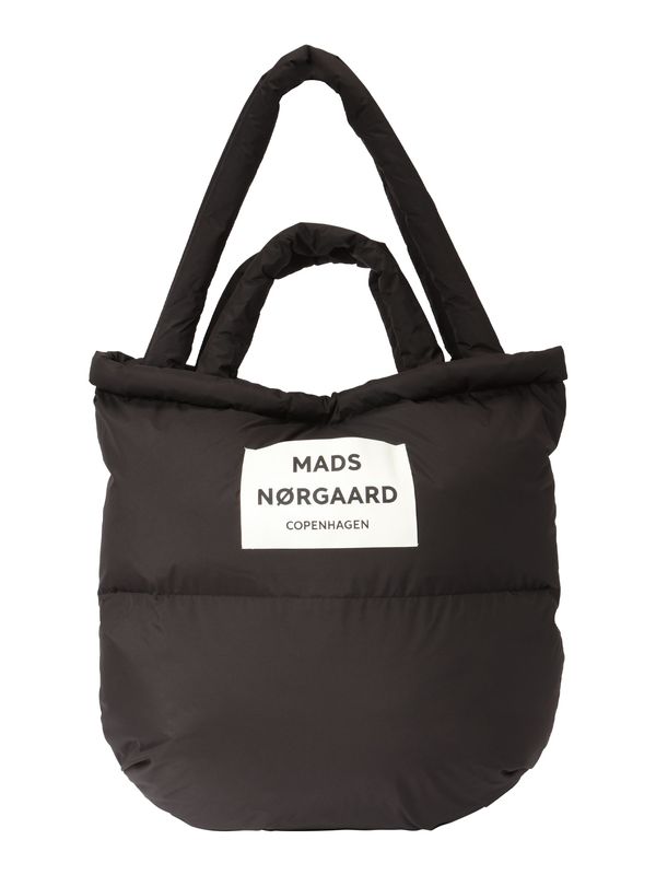 MADS NORGAARD COPENHAGEN MADS NORGAARD COPENHAGEN "Чанта тип ""Shopper"""  черно / бяло