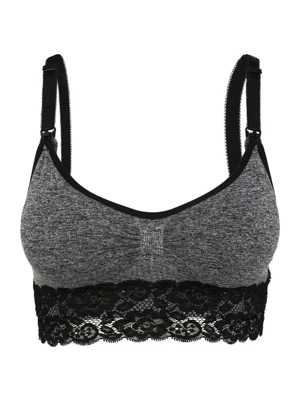 MAGIC Bodyfashion MAGIC Bodyfashion Сутиен за кърмене 'Mommy Nursing'  сиво / черно