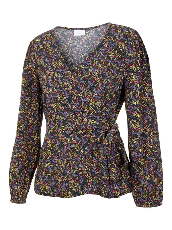 MAMALICIOUS MAMALICIOUS Блуза 'Feluca'  жълто / светлолилаво / розово / черно