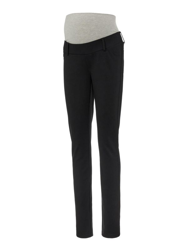 MAMALICIOUS MAMALICIOUS Панталон 'Alba'  сив меланж / черно