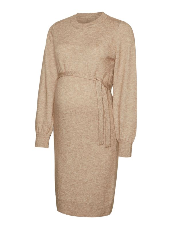 MAMALICIOUS MAMALICIOUS Плетена рокля 'New Anne'  бежово меланж