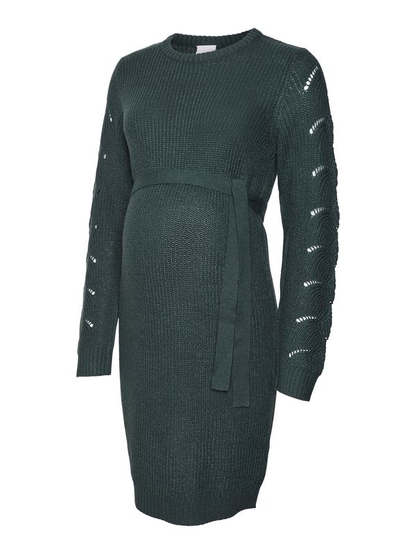 MAMALICIOUS MAMALICIOUS Плетена рокля 'New Lina'  тъмнозелено