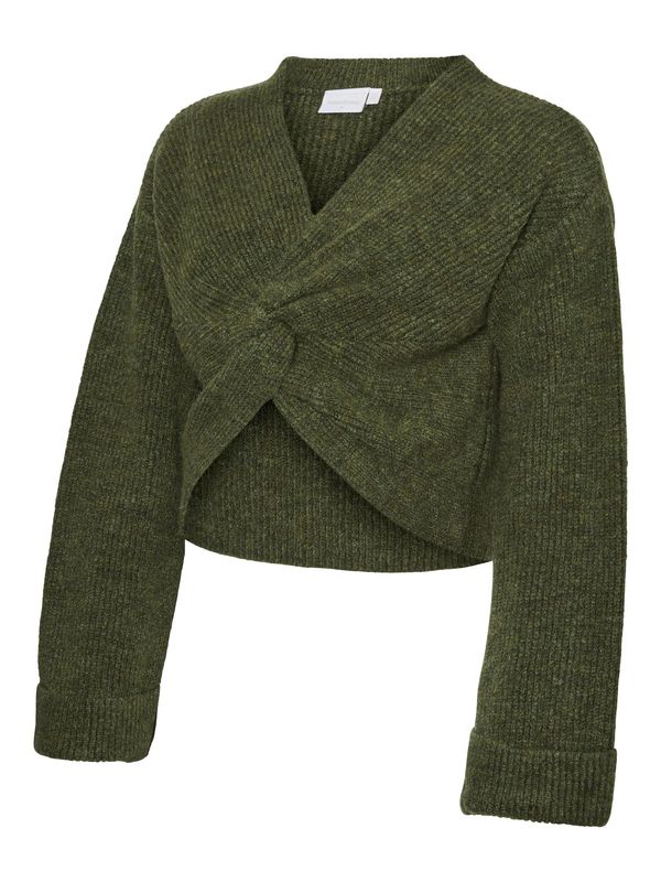 MAMALICIOUS MAMALICIOUS Пуловер 'SVALA'  тъмнозелено