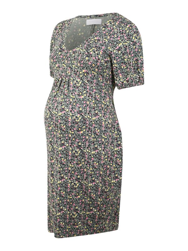 MAMALICIOUS MAMALICIOUS Рокля 'Amila'  жълто / маслина / розово / черно