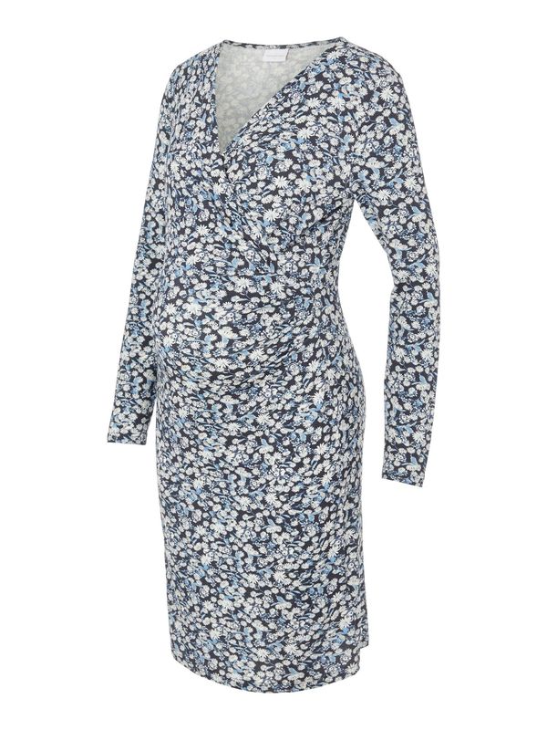 MAMALICIOUS MAMALICIOUS Рокля 'Calla'  нейви синьо / светлосиньо / бяло