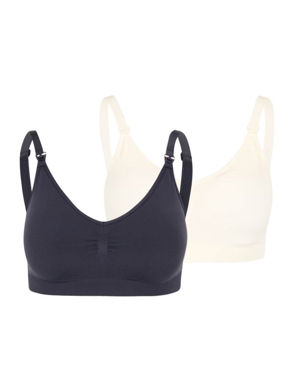 MAMALICIOUS MAMALICIOUS Сутиен 'ILJA'  нейви синьо / естествено бяло