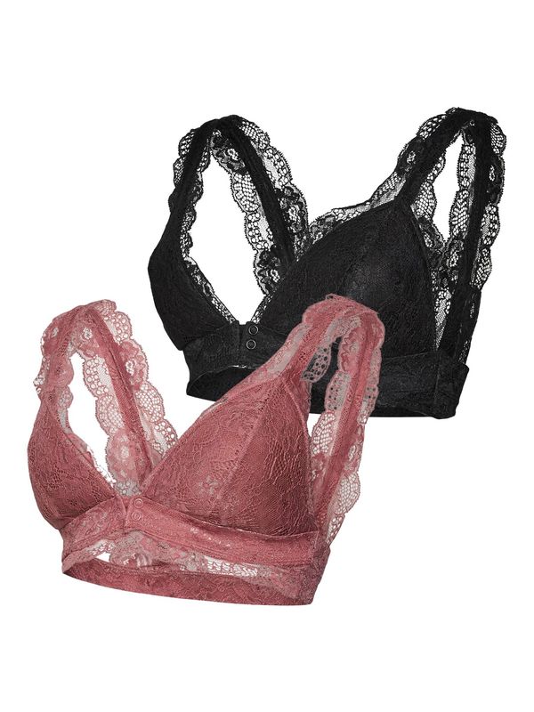 MAMALICIOUS MAMALICIOUS Сутиен за кърмене 'SENIA'  бледоморав / черно