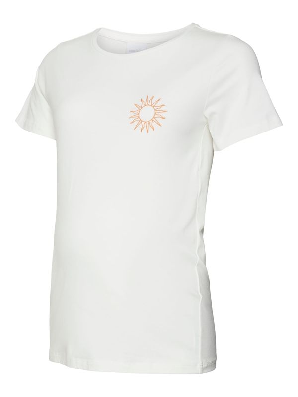 MAMALICIOUS MAMALICIOUS Тениска 'SUNNY'  златистожълто / бяло