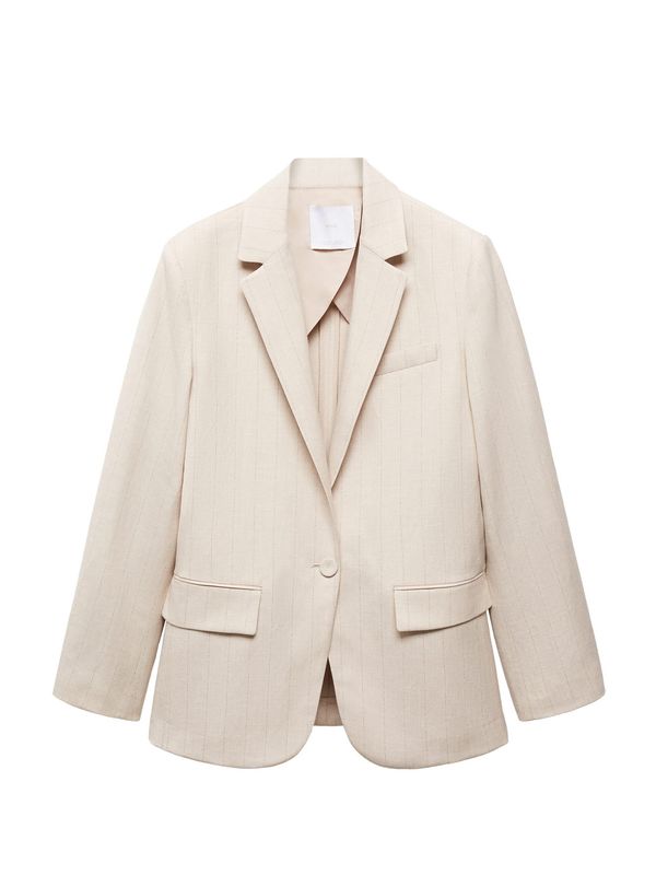 MANGO MANGO Блейзър 'GINA'  сиво / пудра