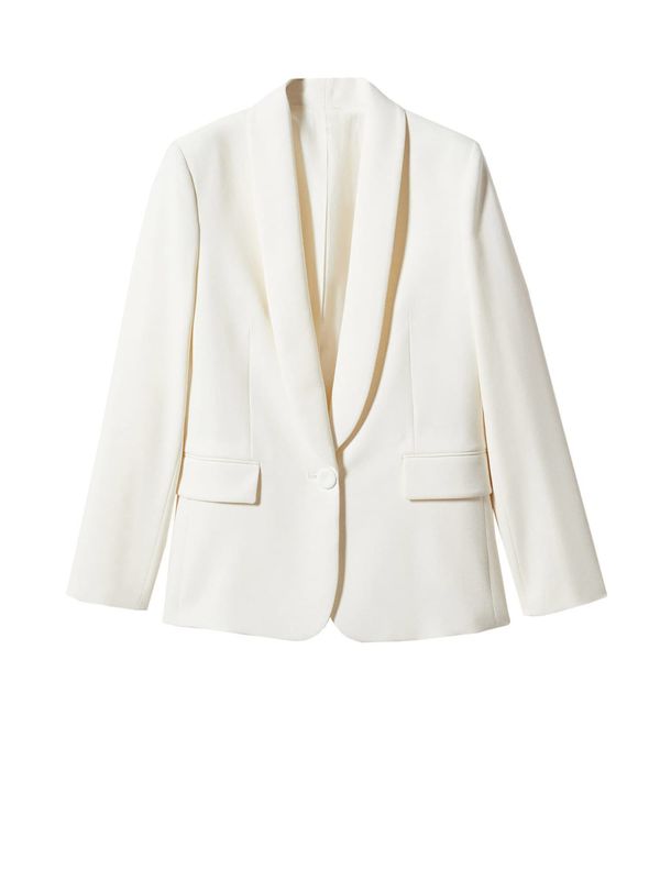 MANGO MANGO Блейзър  мръсно бяло