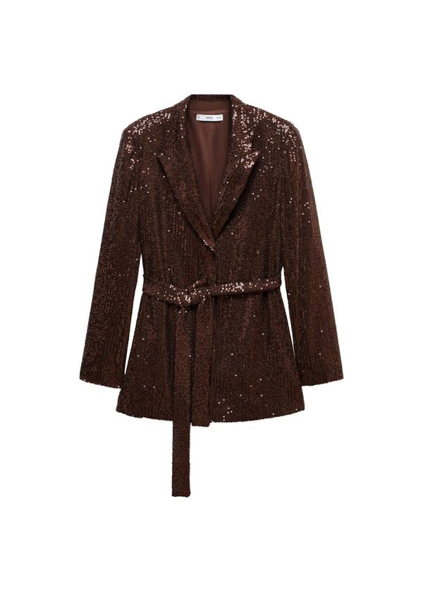 MANGO MANGO Блейзър 'XLENJUEL'  тъмнокафяво