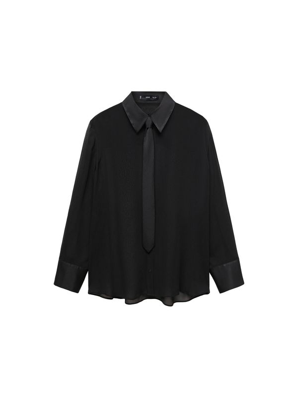 MANGO MANGO Блуза 'BLACKY'  черно