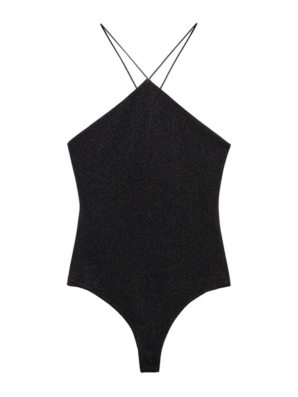 MANGO MANGO Блуза боди 'XLUXE'  черно