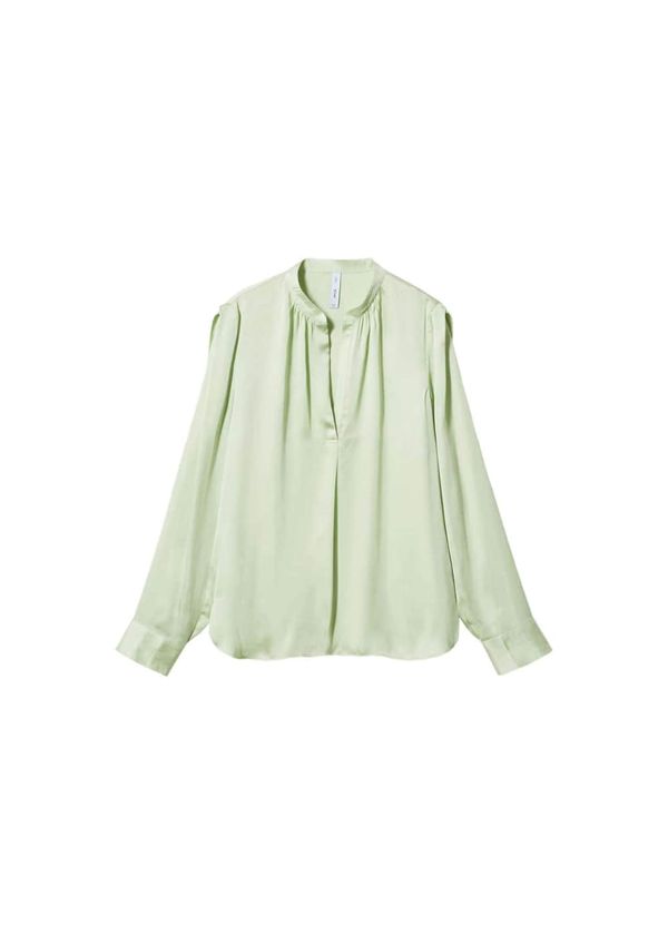 MANGO MANGO Блуза 'Clarita'  светлозелено