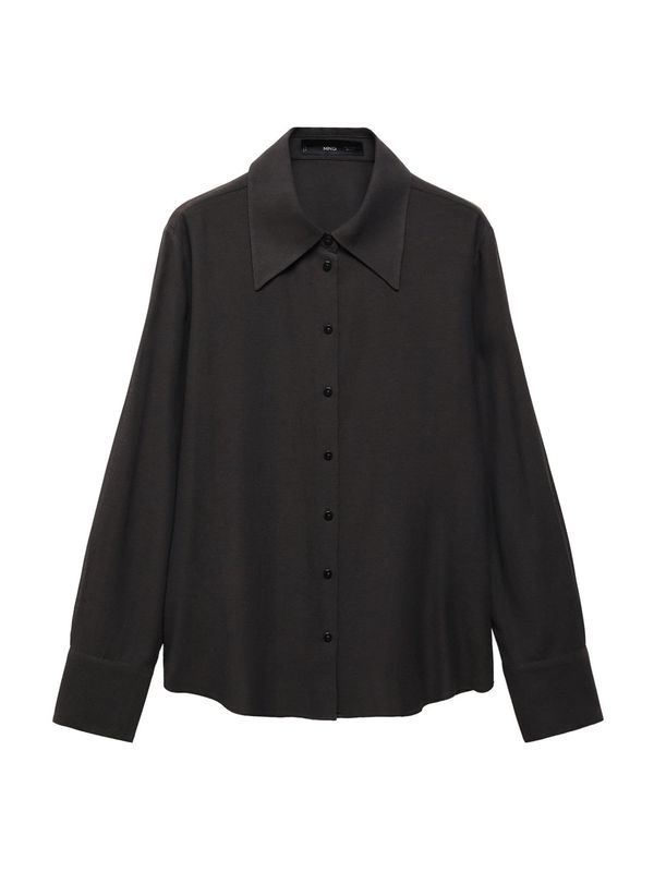 MANGO MANGO Блуза 'Corona'  черно