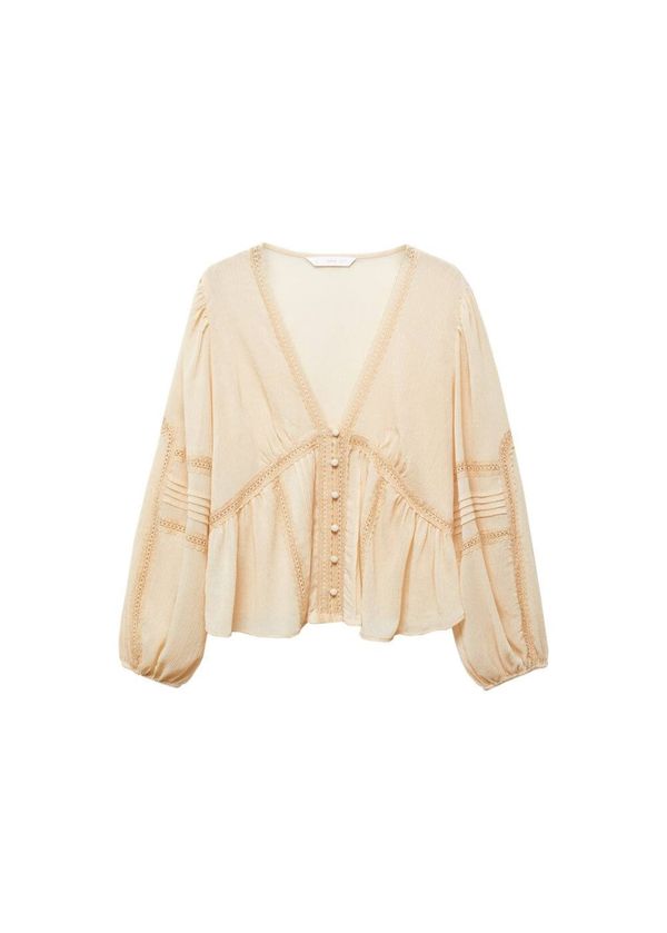 MANGO MANGO Блуза 'Diana'  телесен цвят