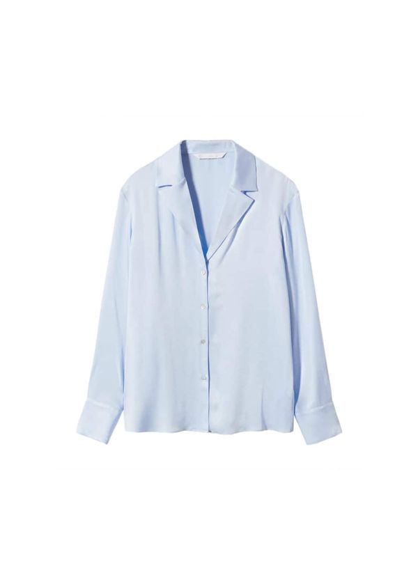 MANGO MANGO Блуза 'Lilium'  пастелно синьо