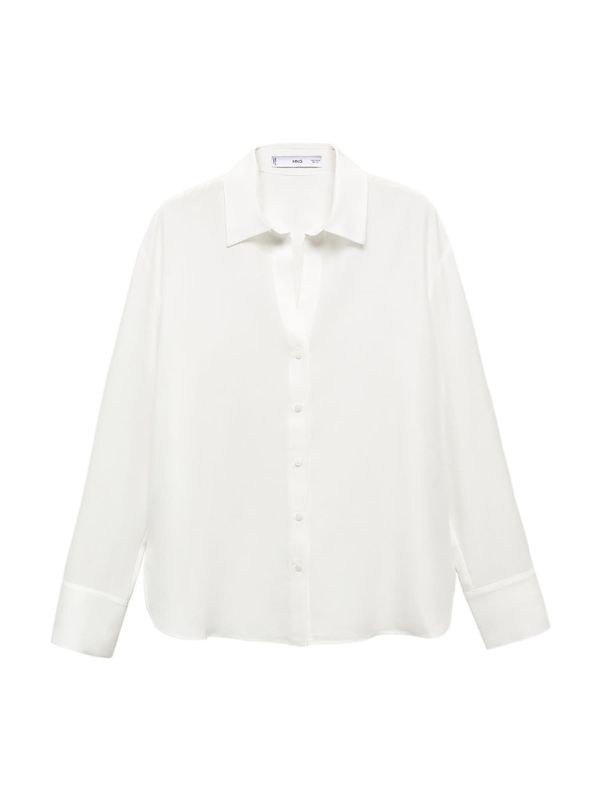 MANGO MANGO Блуза 'LIMA'  бял памук