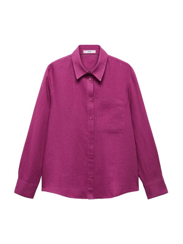 MANGO MANGO Блуза 'LINO'  тъмнорозово