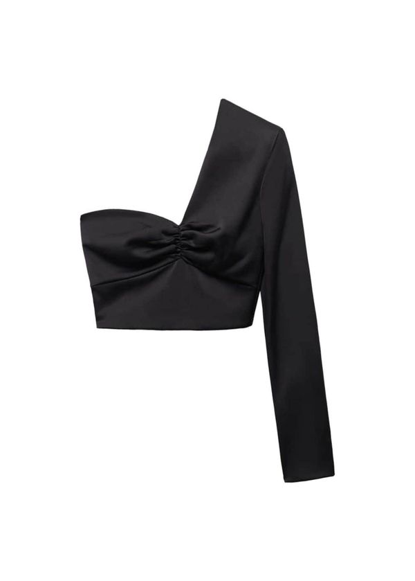 MANGO MANGO Блуза 'Lorain'  черно