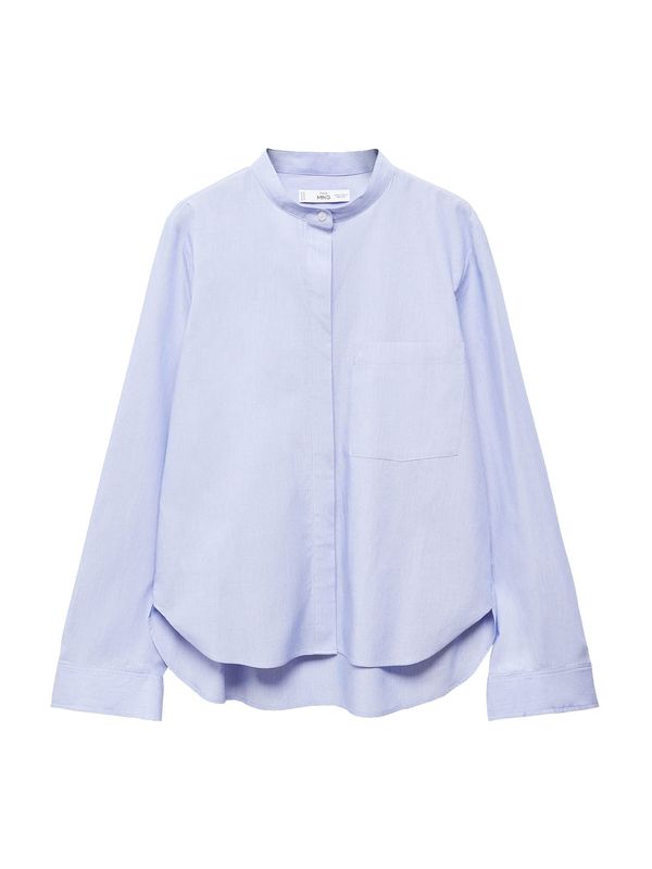 MANGO MANGO Блуза 'LUCAS'  синьо / бяло