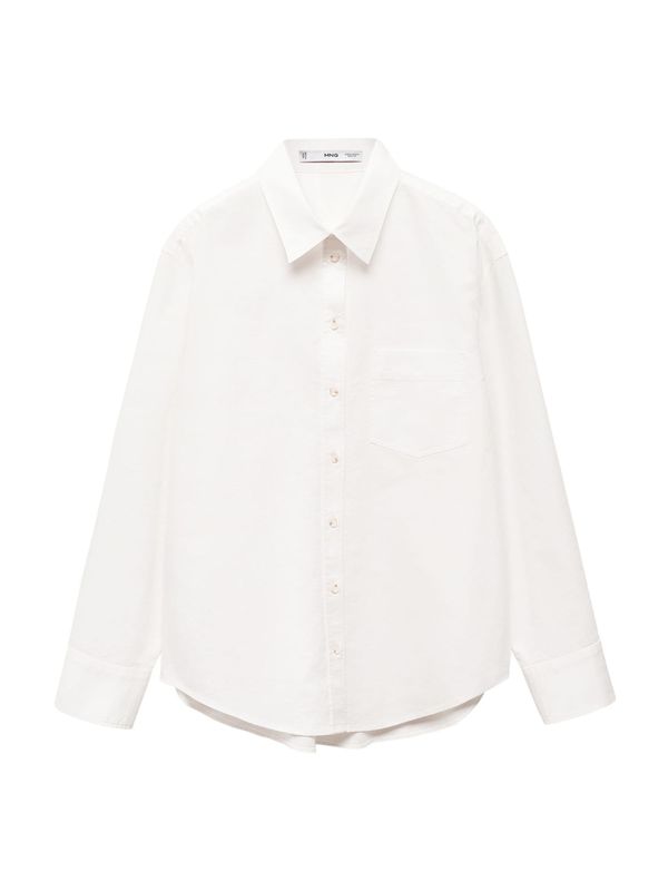 MANGO MANGO Блуза 'Marble'  бяло