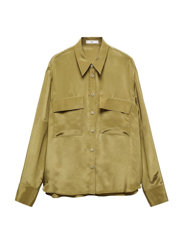 MANGO MANGO Блуза 'MASSIMA'  маслина