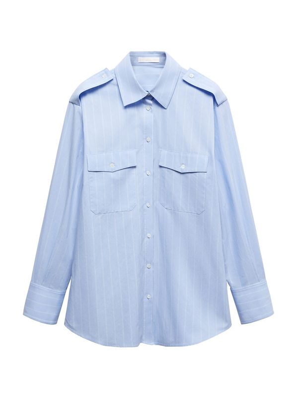 MANGO MANGO Блуза 'Mateos'  светлосиньо